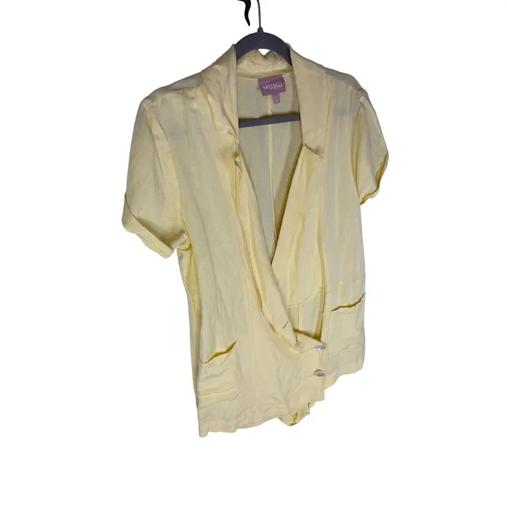 Show Me Your Mumu Bicoastal Blazer Romper Brunch Special Occasion Evening M